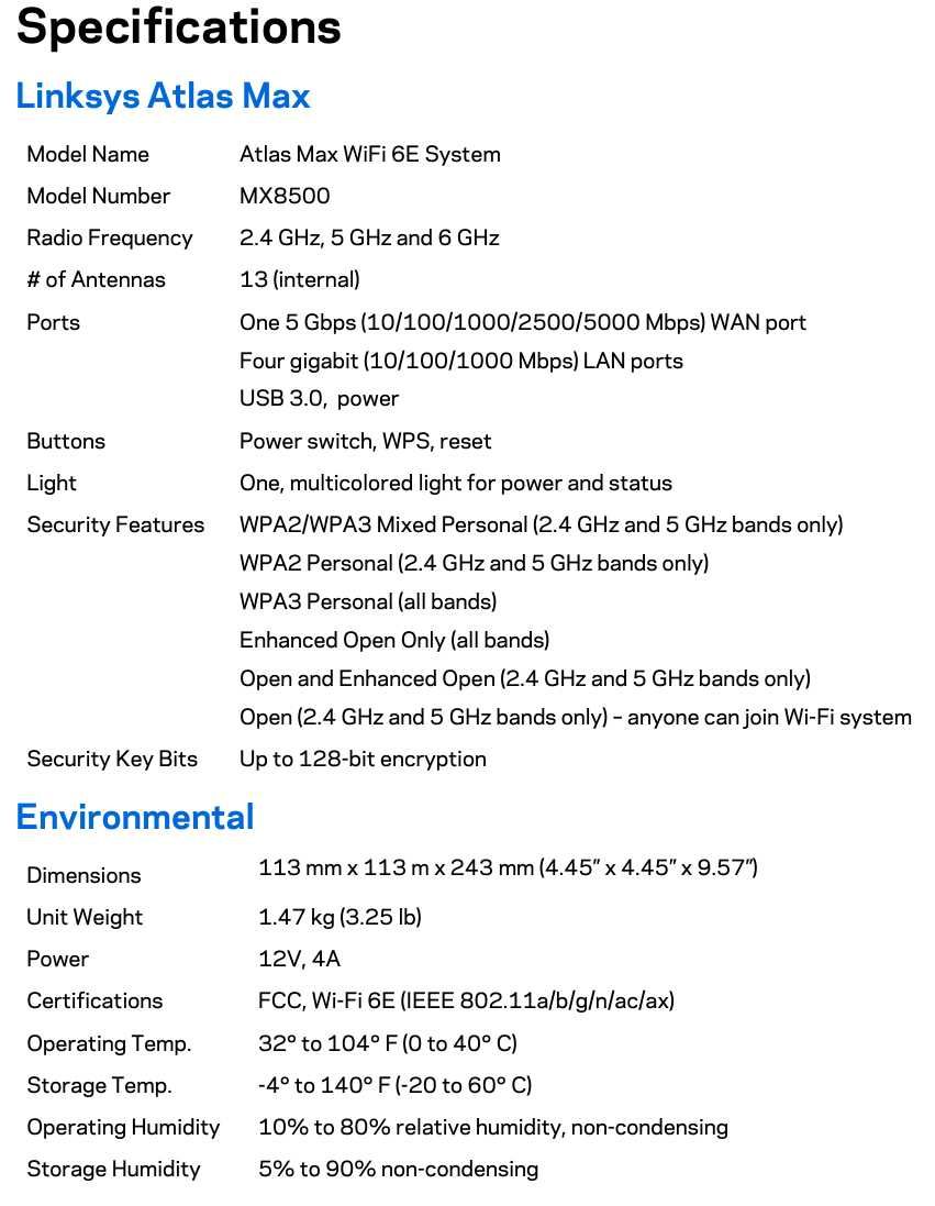 Роутер Linksys MX8500 Atlas Max 6E Wi-Fi Mesh гигабит USA гарантия