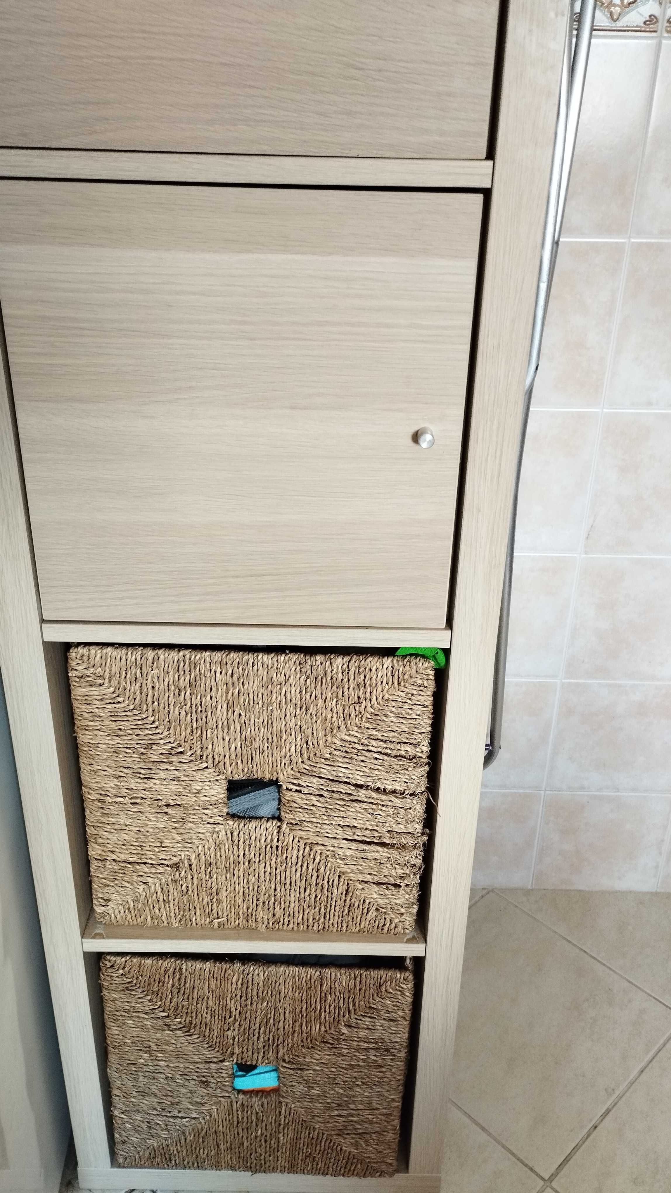 IKEA - Móvel Estante KALLAX + 2 Portas + 2 Cestos