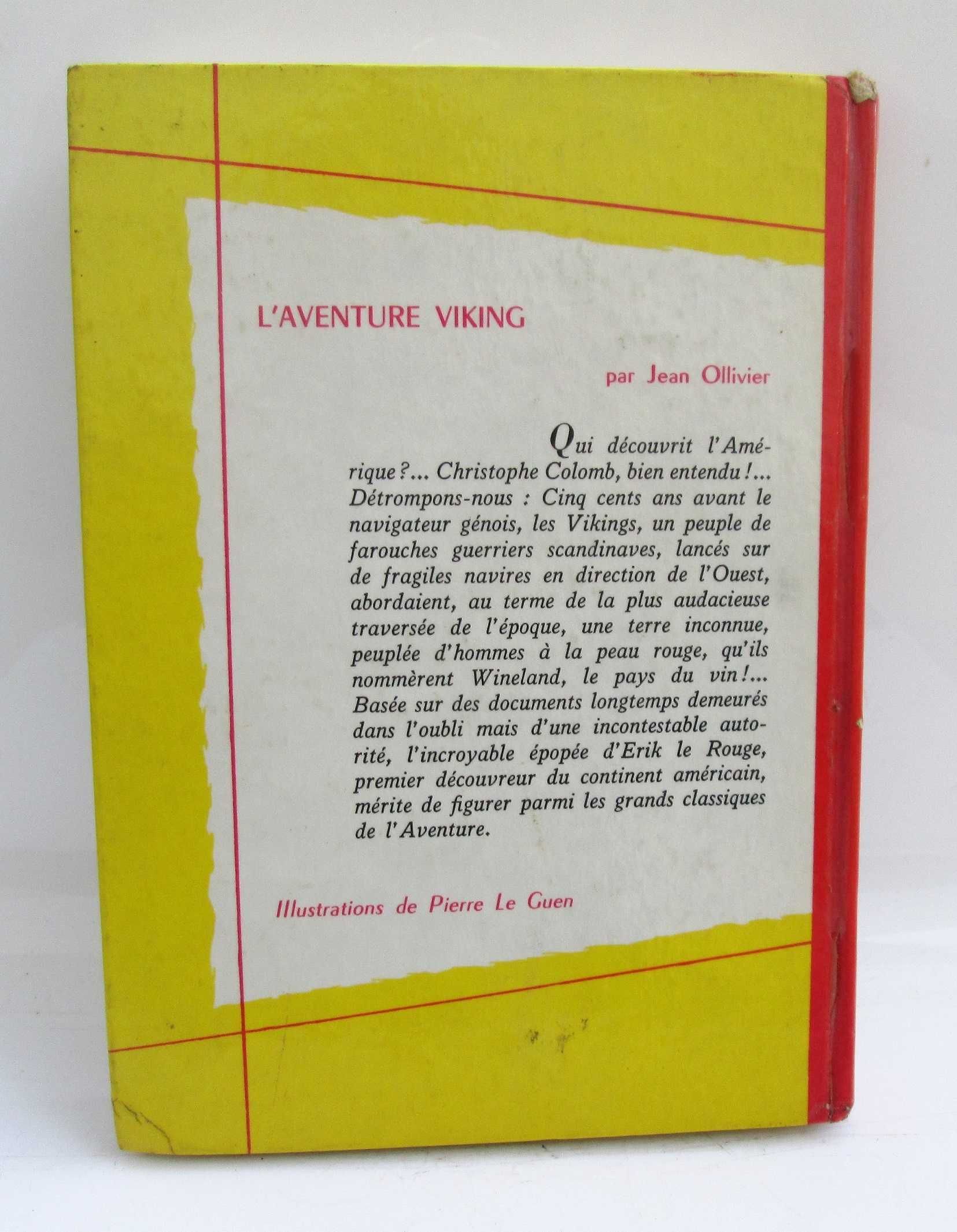 Livro L’aventure Viking, Jean Olivier 1972
