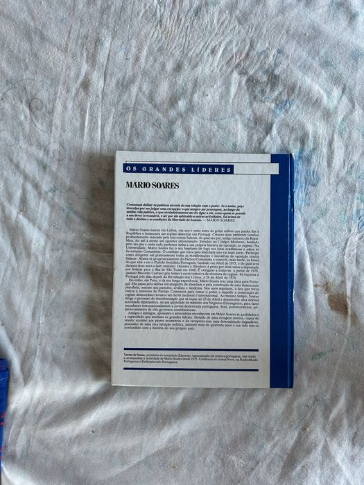 Livro Os Grandes Líderes Mario Soares