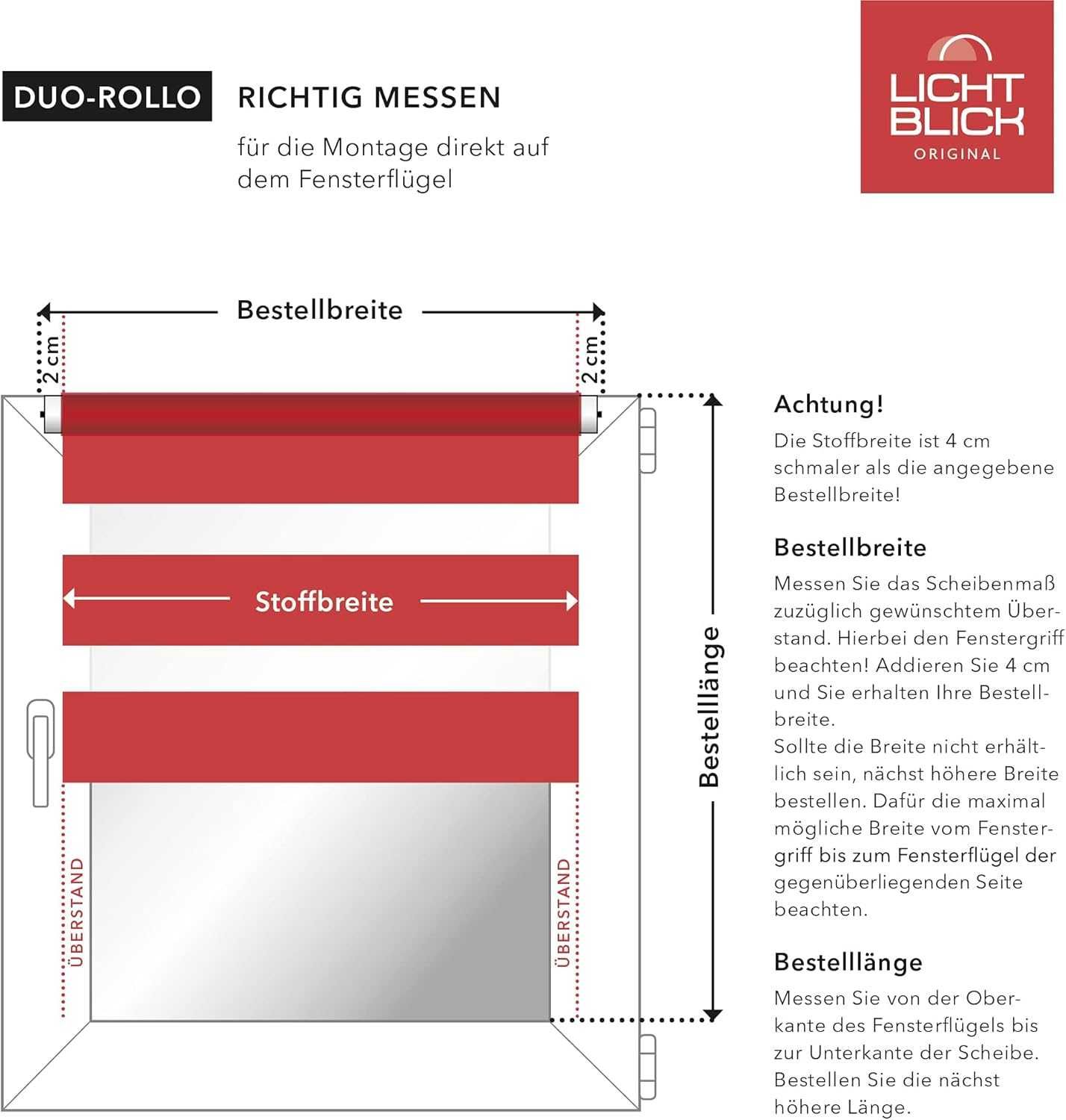 Lichtblick Klemmfix Roleta Dzień / Noc  60 x 150 Cm