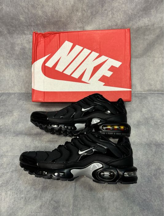 Кроссовки Nike Air Max Plus Black-Grey, Nike TN Air, найк ТН2100