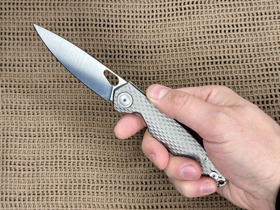 Ніж GiantMouse ACE REO Titanium сталь Magnacut