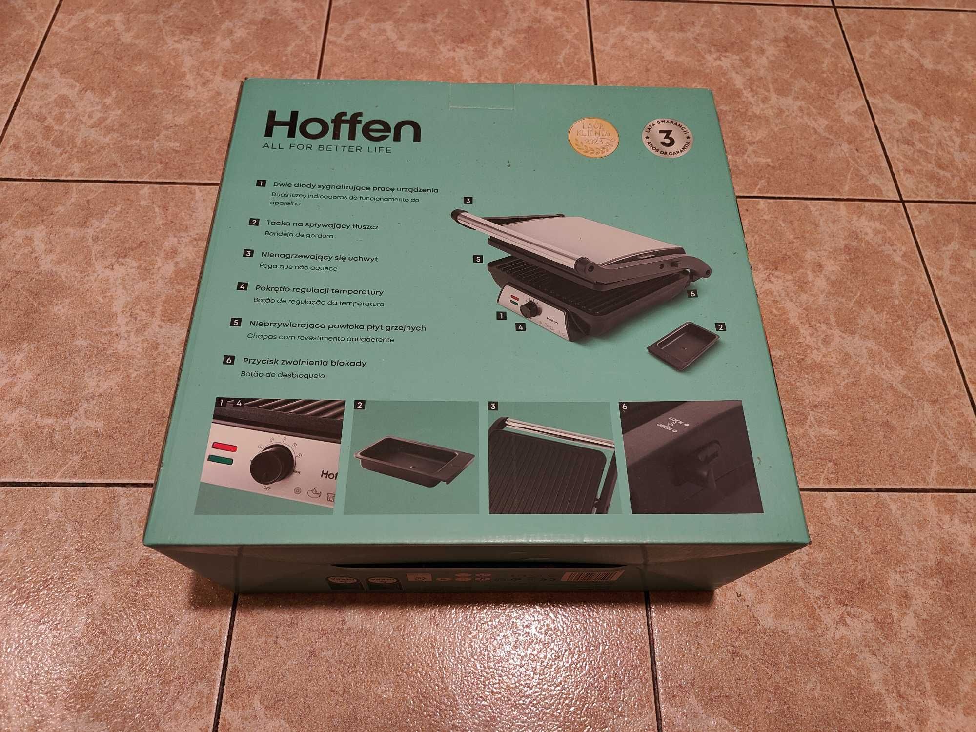 Grill elektryczny Hoffen - 2000 W - wzór 01