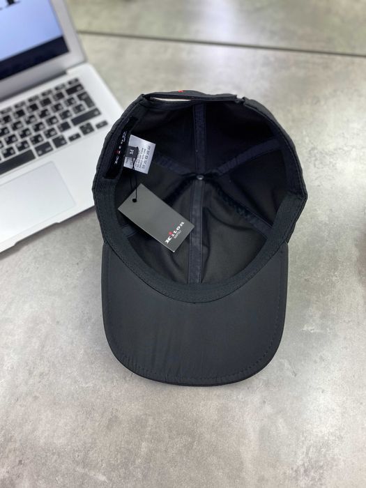 Черная кепка Kiton кепка с вышивкой Китон gu573
