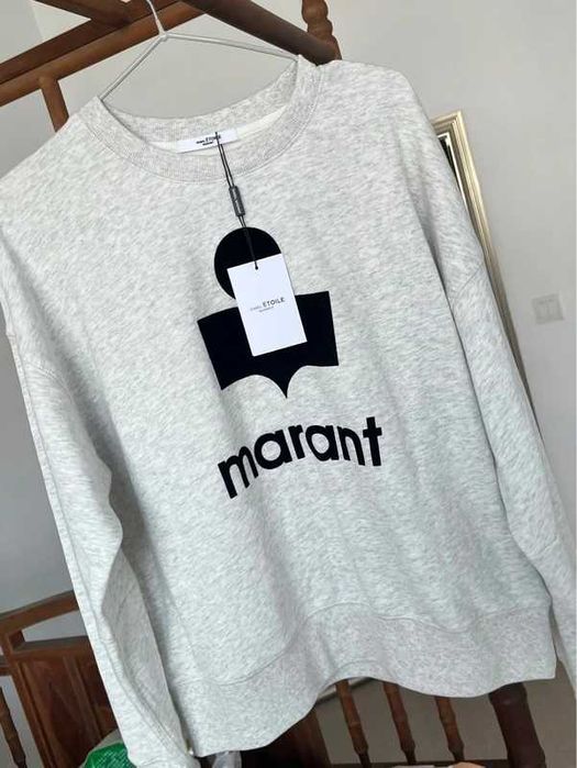 ISABEL MArant Biała bawełniana bluzka z długim rękawem Nowość L