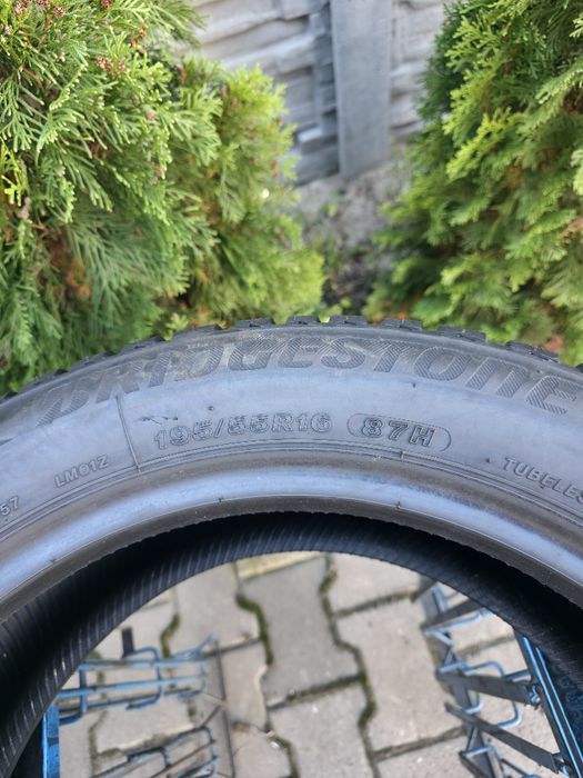 4szt zima 195/55-16 2x Kumho 87H 7.5mm + 2x Bridgestone 87H 7.5mm