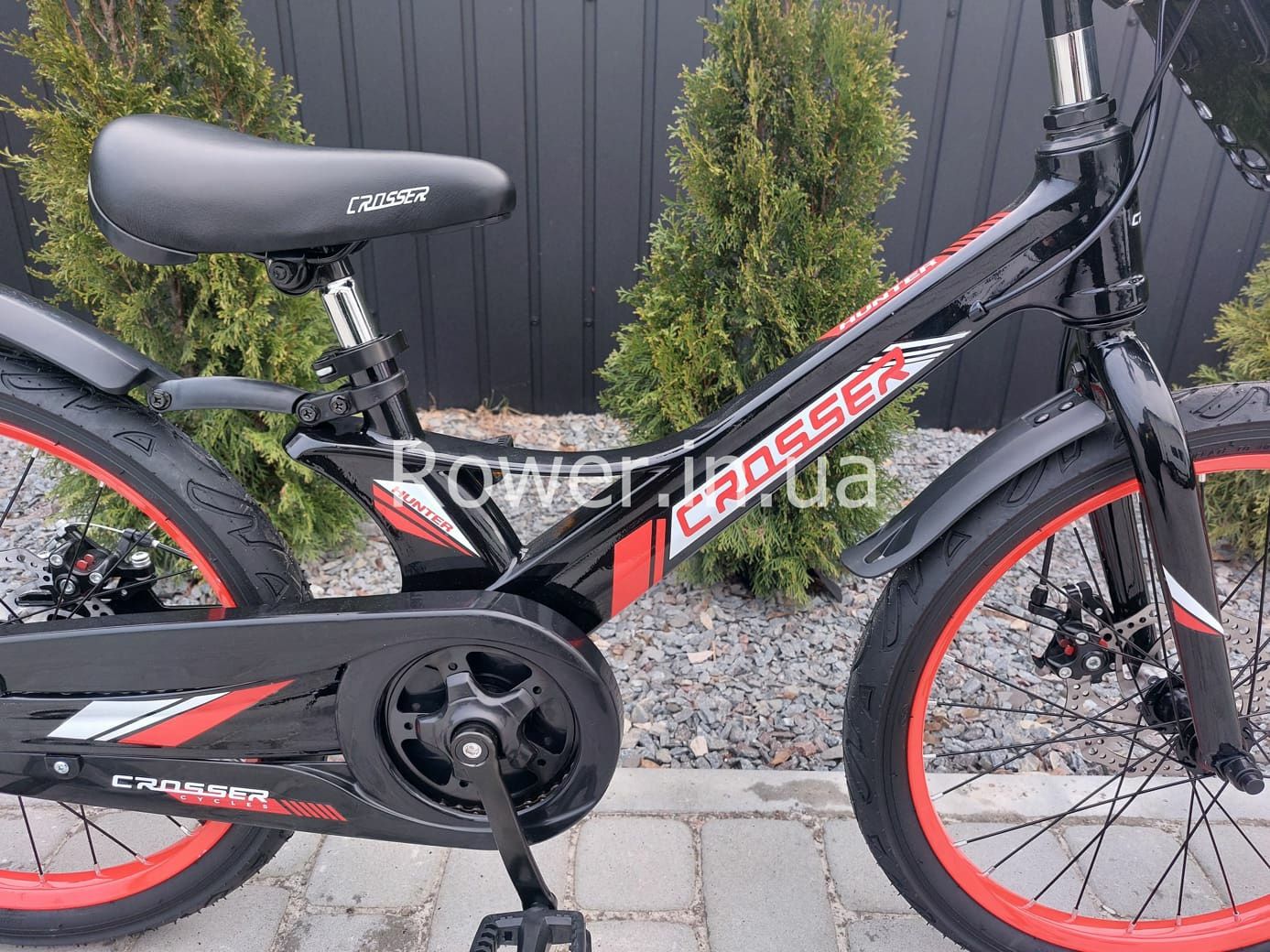 Дитячий магнієвий велосипед 5-7 років Crosser Hunter 20 Black-Red