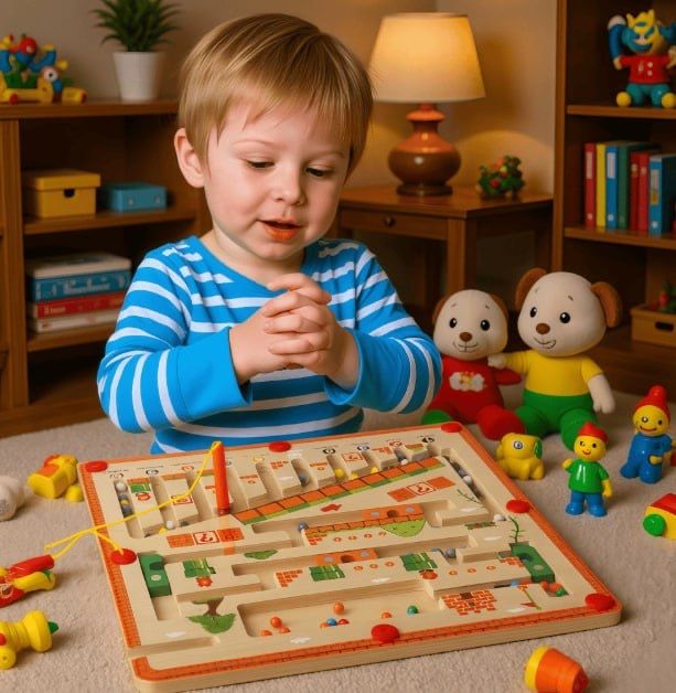 Розвиваюча дитяча гра «Магнітний лабіринт»