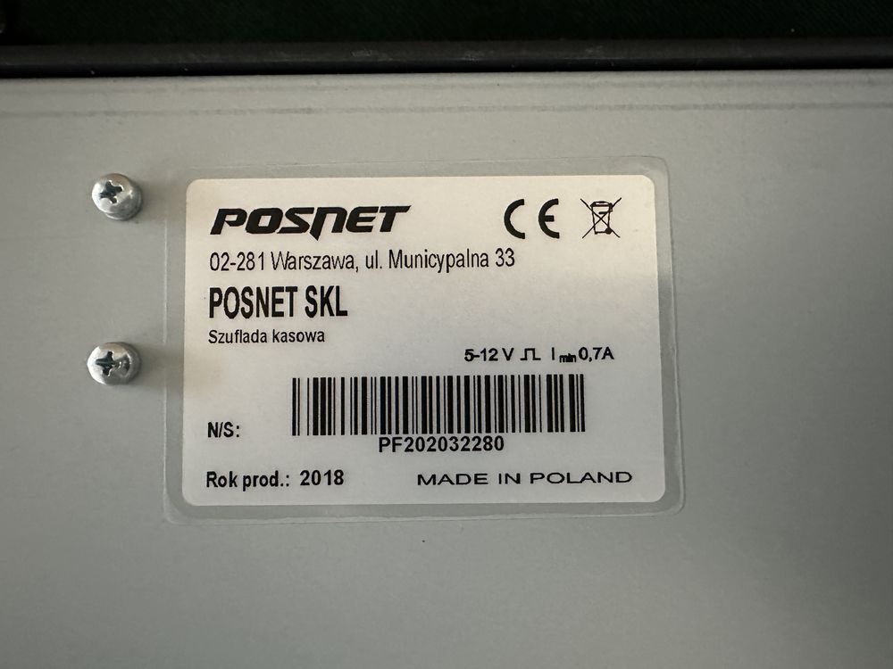 Szuflada kasowa Posnet SKL