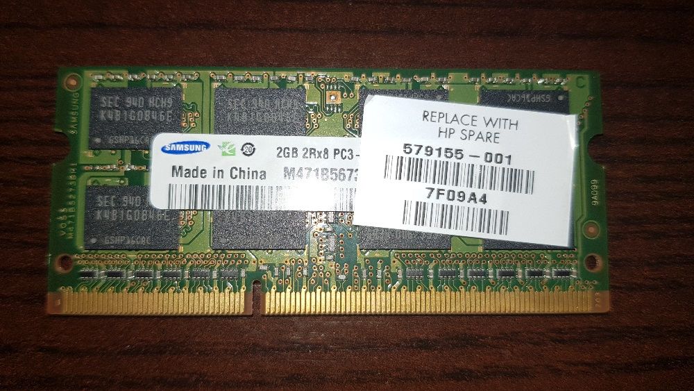 Memoria Samsung 2GB DMS Certified 204 Pin DDR3-1333 PC3-10600