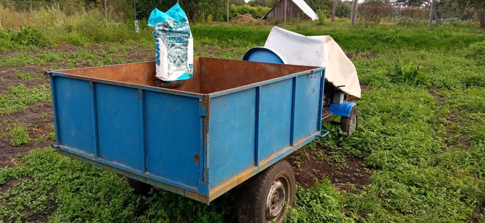 Прицеп до мотоблока, самосвал