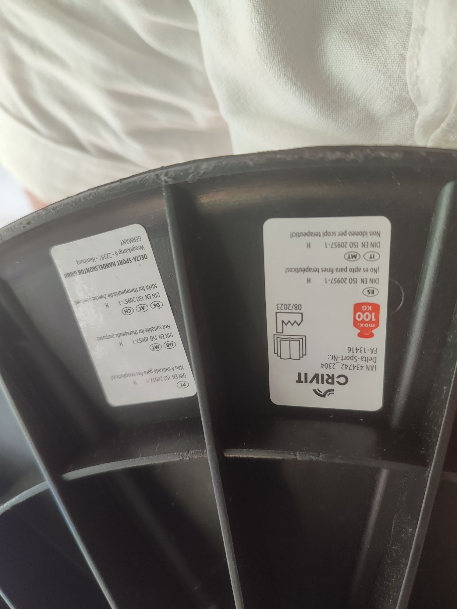 Balancer preto redondo