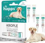 Happs Herbal - Krople Na Pchły I Kleszcze Dla Dużych Psów 20-40Kg 4szt