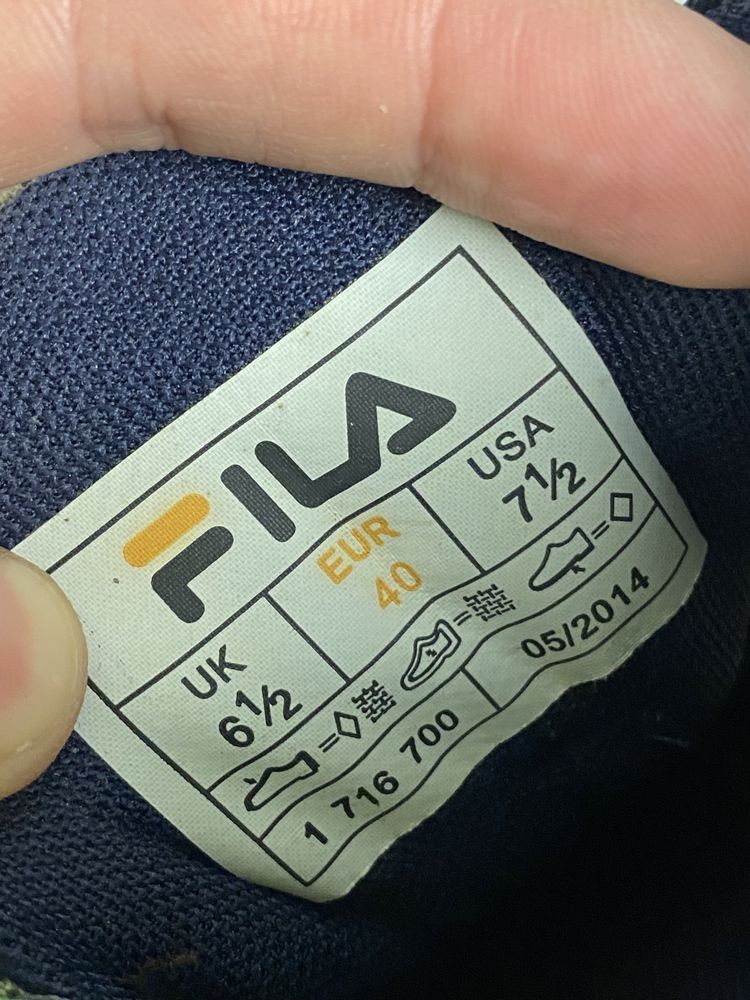 Размер 40 25.5 см Беговые кроссовки FIla Оригинал