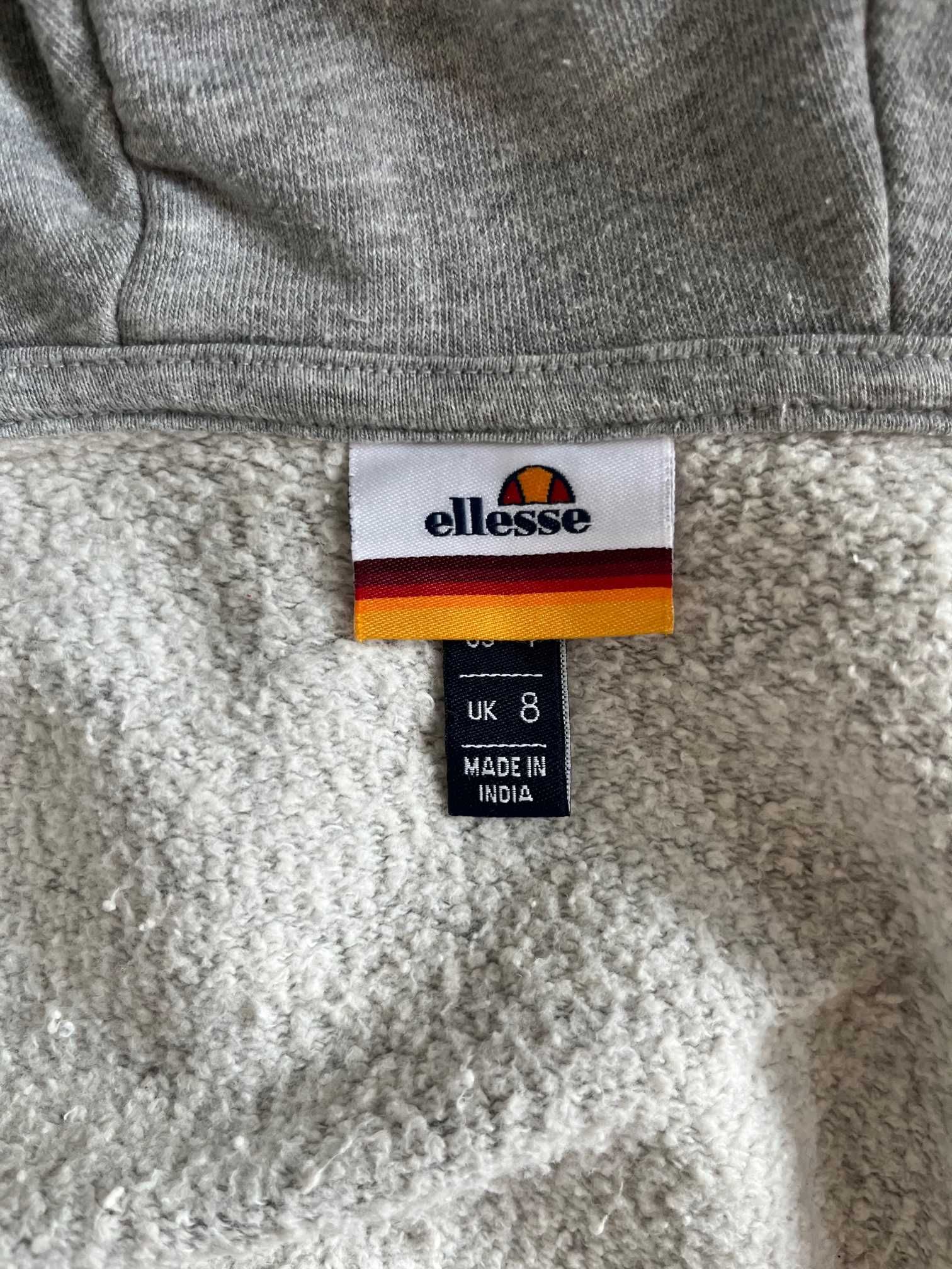 Bluza dresowa damska Ellesse z kapturem szara rozpinana rozm 36 S