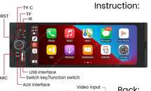 Radio samochodowe 1 din z Apple Carplay Android Auto