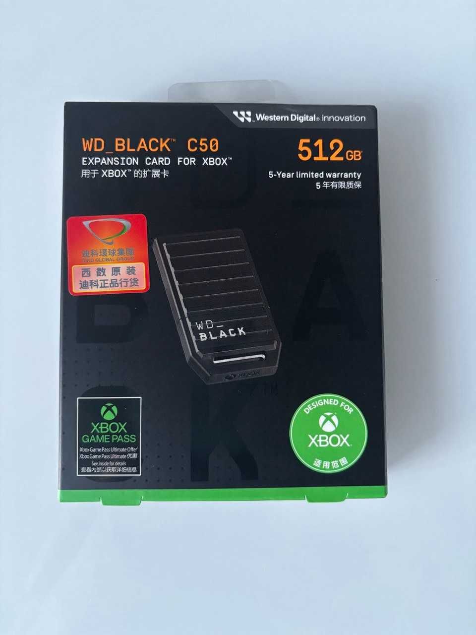 Карта розширення памяті WD_BLACK C50 Xbox Series X|S нова запакована