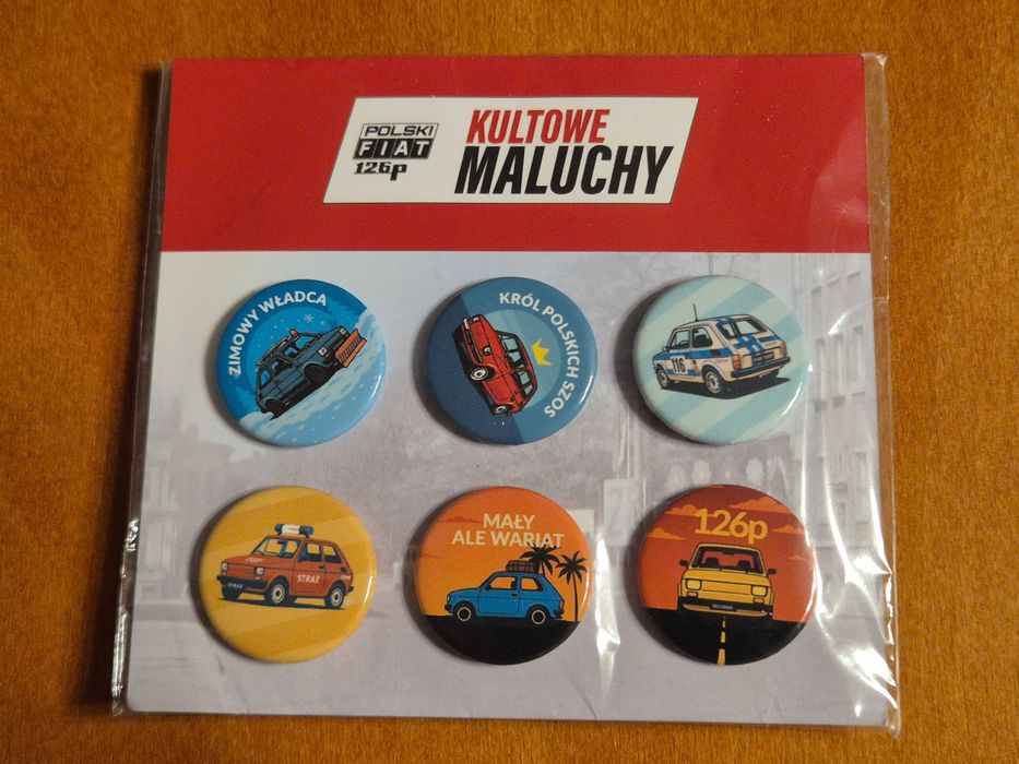 Kultowe Maluchy/przypinki