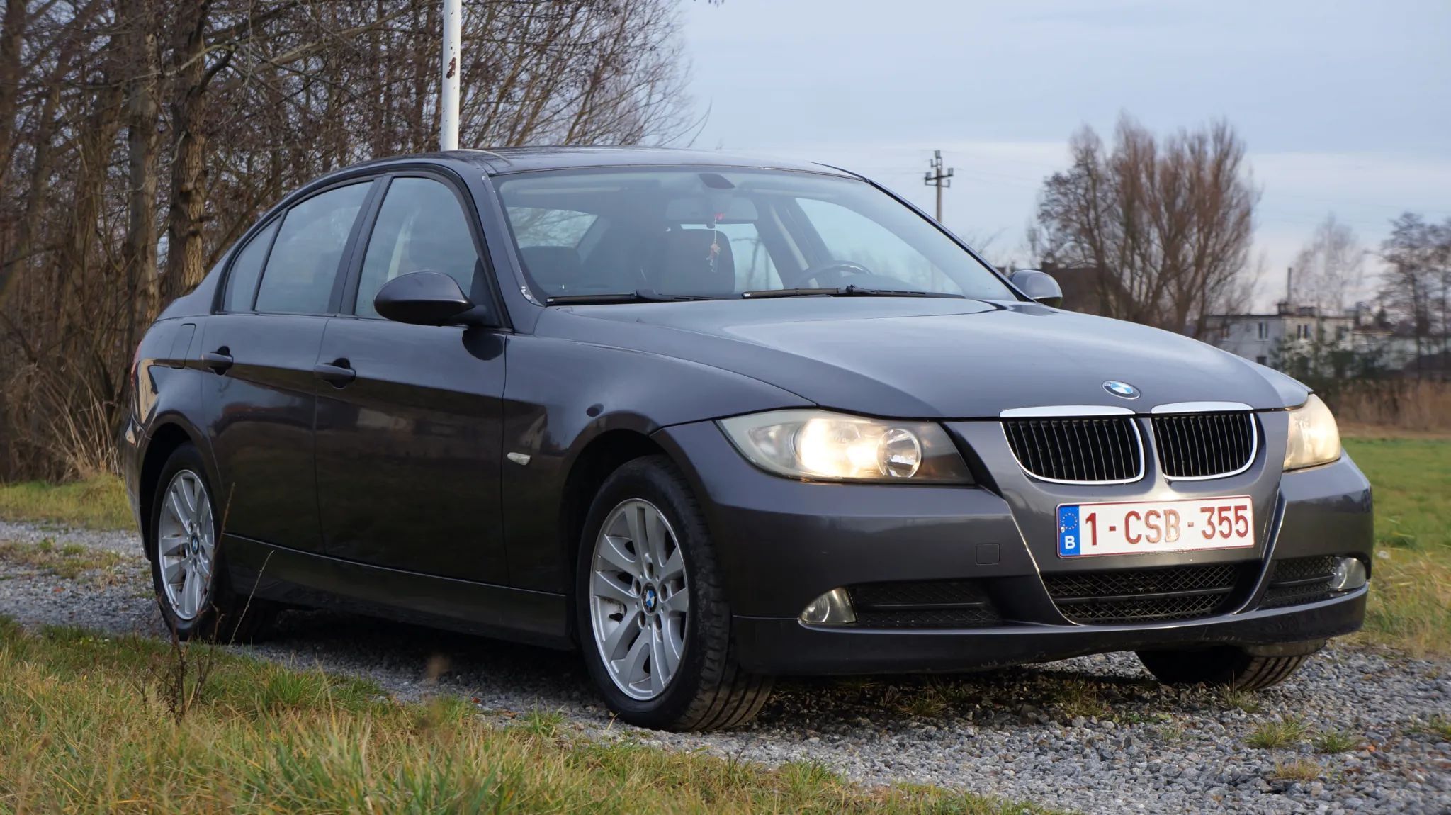 BMW Seria 3 e90 sedan 318d 2008r, szara, klimatronik, opłacony