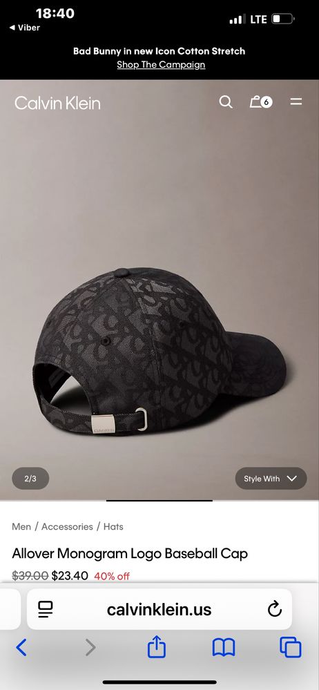 Кепка Calvin klein