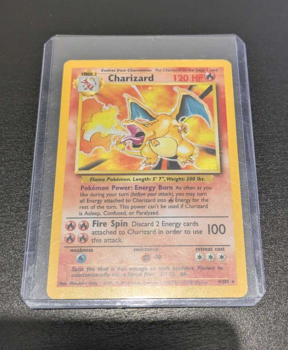 Charizard Hologram 4/102 Base Set Card - Very Rare!