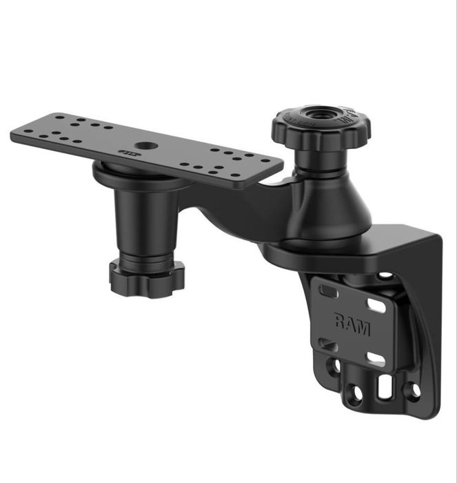 Крепление экрана эхолота RAM на лодку. Длинное.  до 16 дюймов