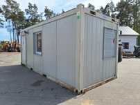 Kontener socjalny biurowy Containex 6x2.5m okna + rolety