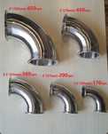 Отвод под кламповое соединение 1,5"дюйма (1,5",3",4")