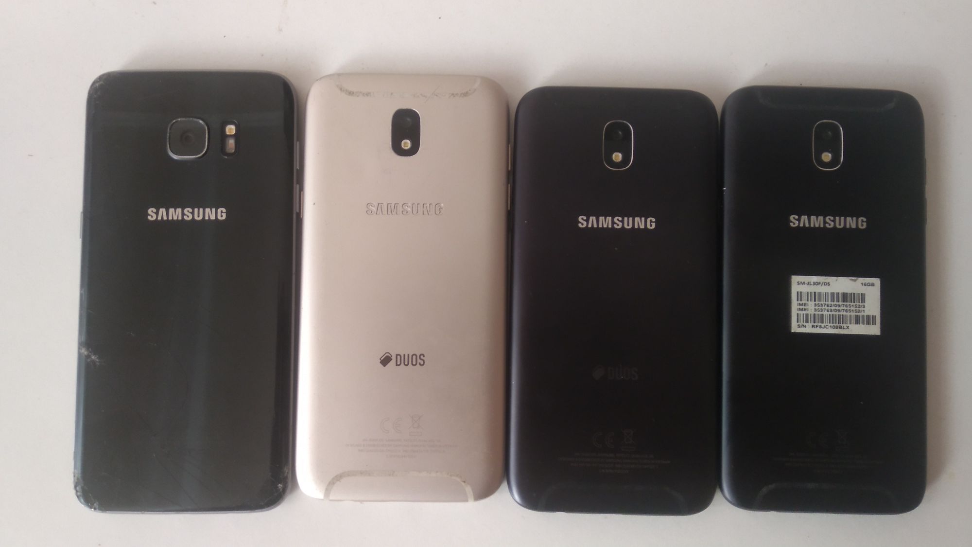 Лот Samsung Galaxy S7 Edge и 3 шт. Samsung J5 в нерабочем состоянии