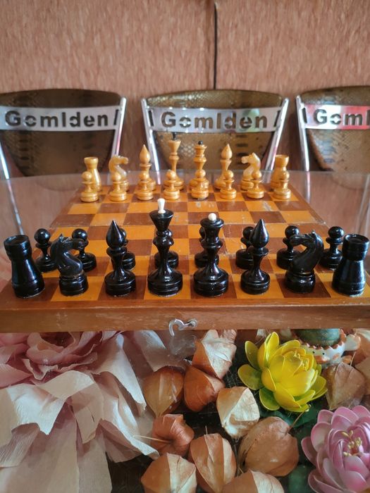 Набор игровой для детей и взрослых  шахматы. Доска 32х32 см.