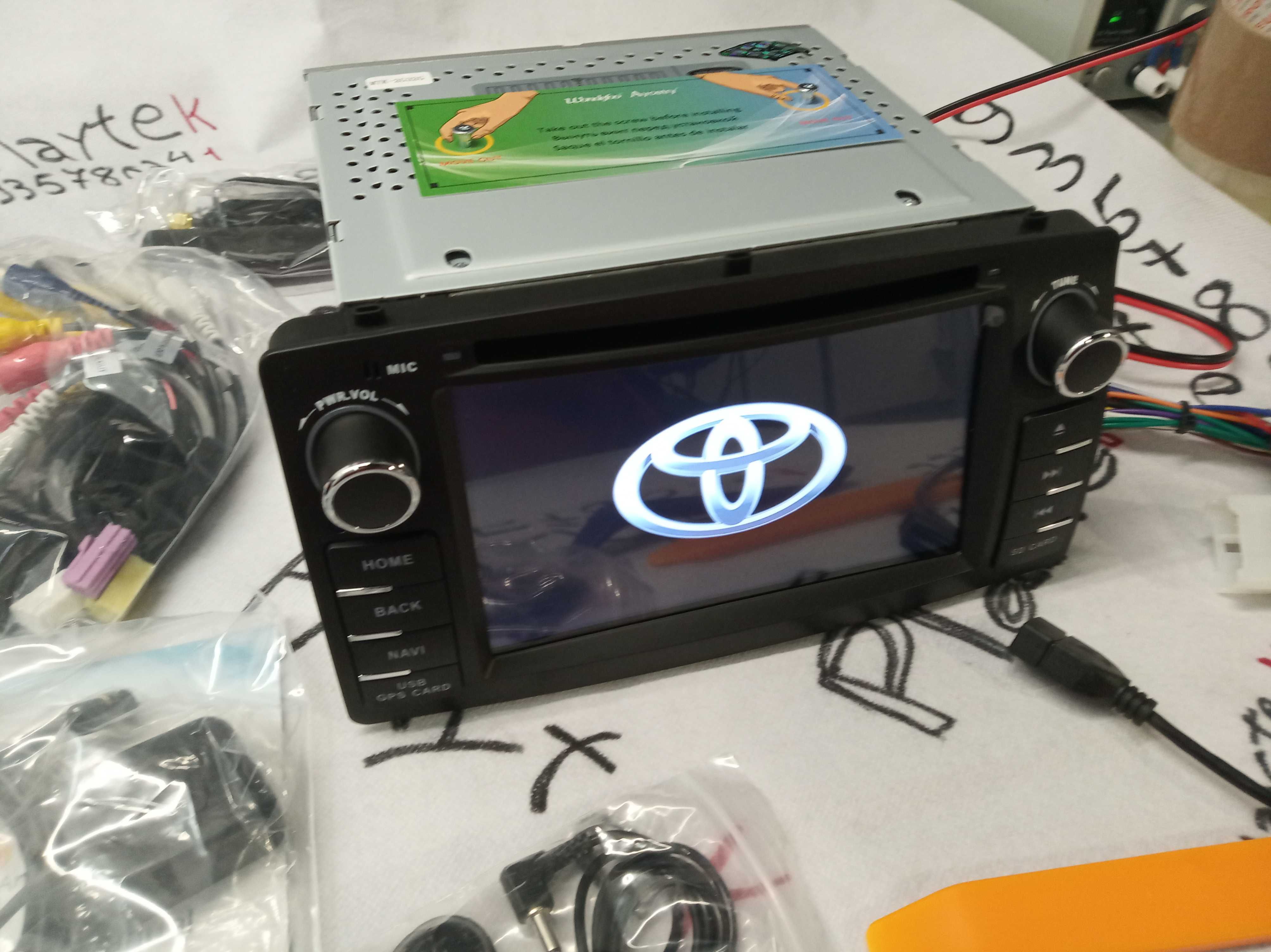 Radio 2 DIN Android TOYOTA Corolla e120 - Novo Garantia