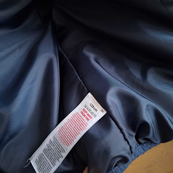 Chłopięca kurtka przejściowa granatowa roz. 128, 7-8 lat