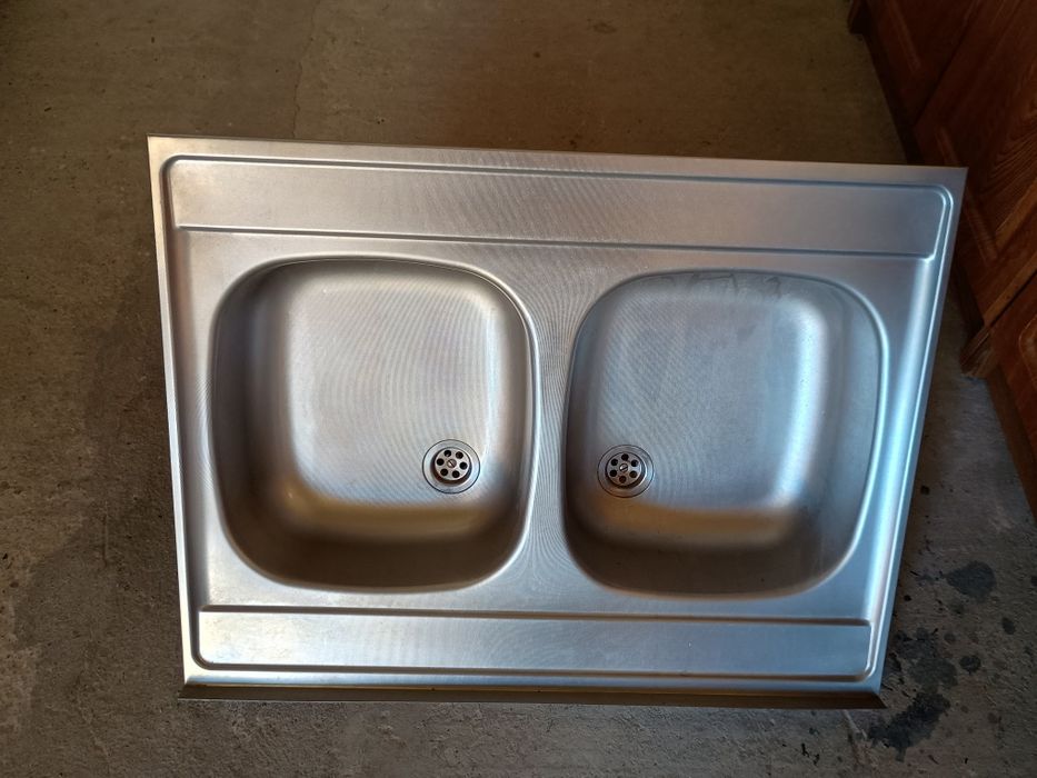 Zlewozmywak srebrny 60 na 80