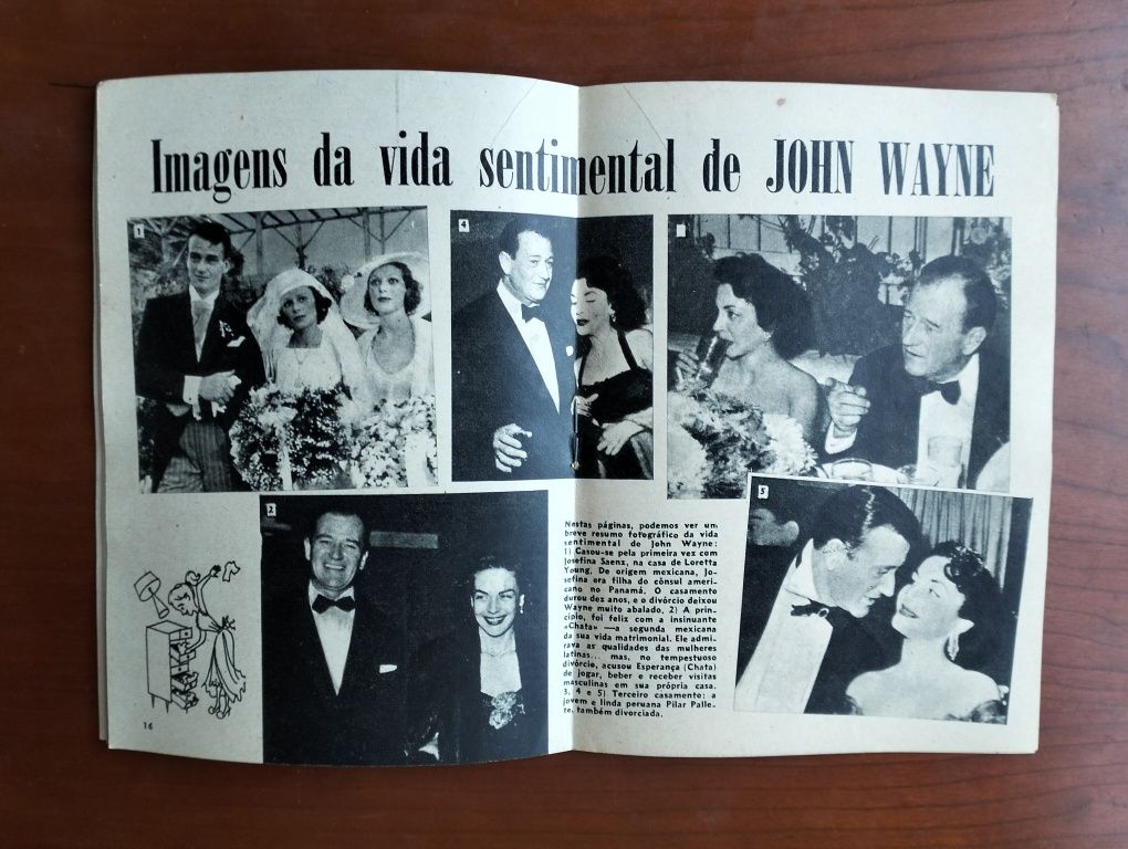 Antiga revista John Wayne - Álbum dos Artistas