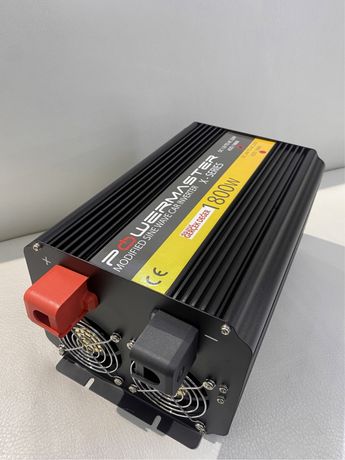 Powermaster Pwr1800-12 12 B,1800 Вт, инвертор с двойным цифровым диспл