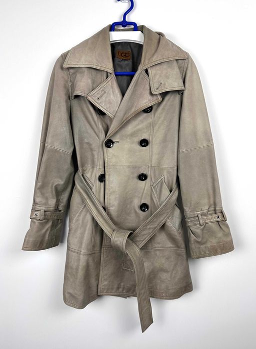 Płaszcz skórzany UGG Australia damski trencz r. M