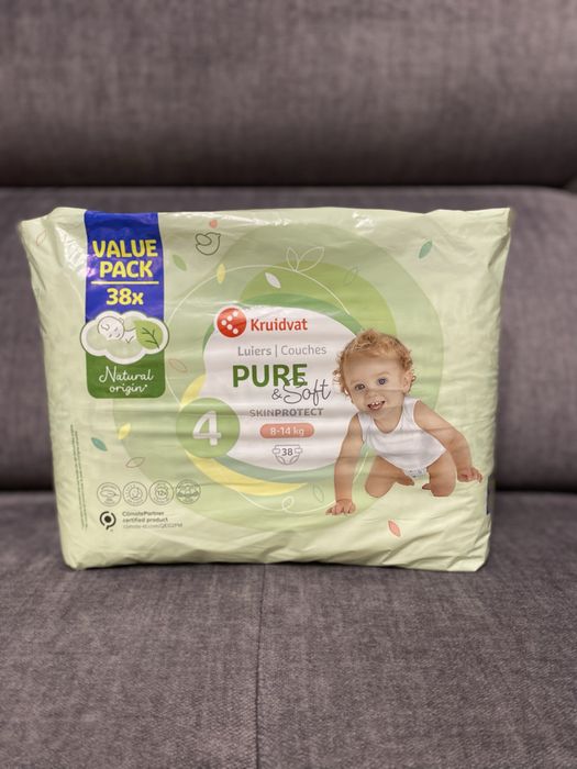 Pieluchy Pieluszki Kruidvat           8 - 14 kg         38 sztuk
