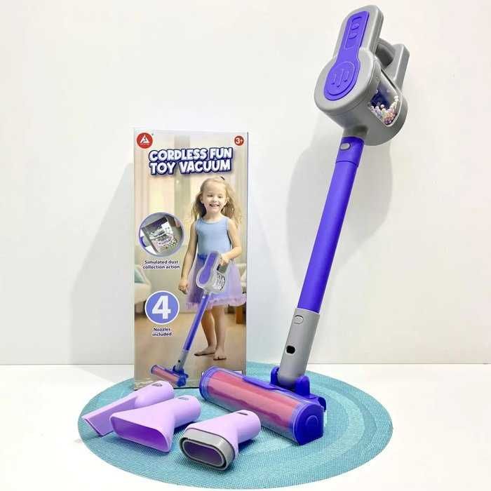 Дитячий ігровий пилосос з насадками HJ619D з звуковими ефектами