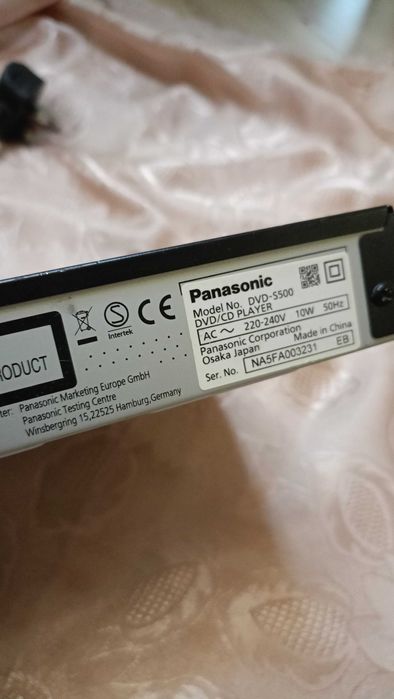 Dvd  програвач DVD-плеер Panasonic S-500