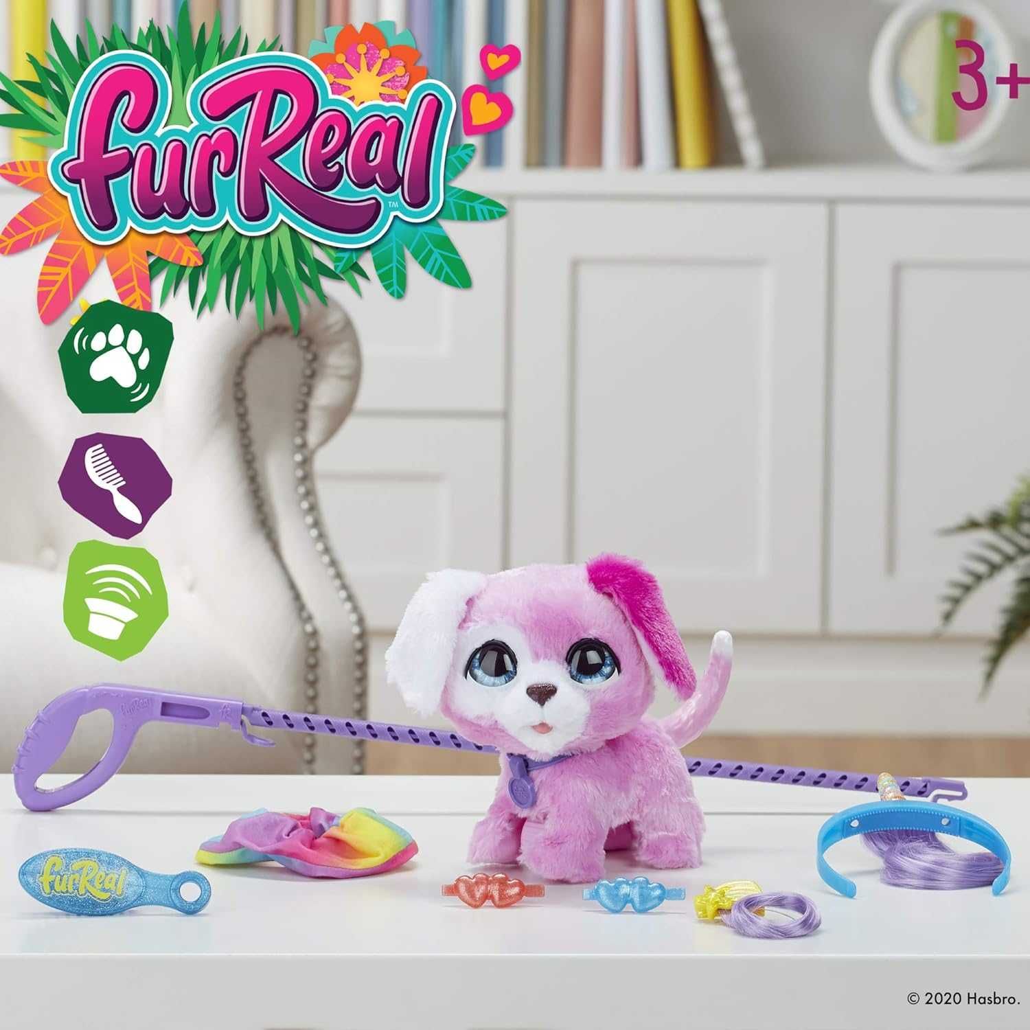 Гламурный Щенок на поводке FurReal Glamalots Puppy F1544