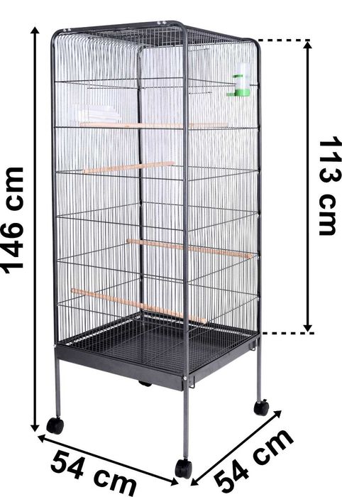*NOWA* DUŻA KLATKA WOLIERA dla ptaków papug klatka na kółkach