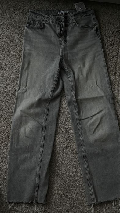 джинси прямі світло сірі