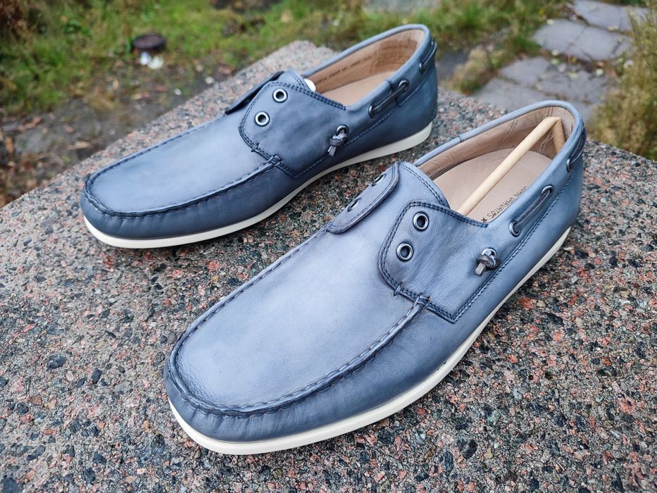 John Varvatos мокасины топсайдеры р.46. Б/у 1 раз.