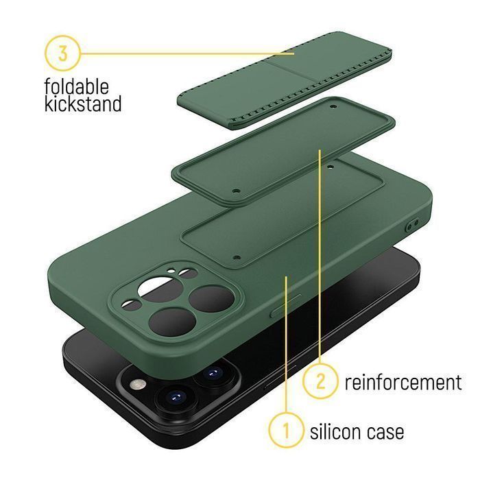 Etui Wozinsky Kickstand Case do iPhone 12 Pro - Czarne