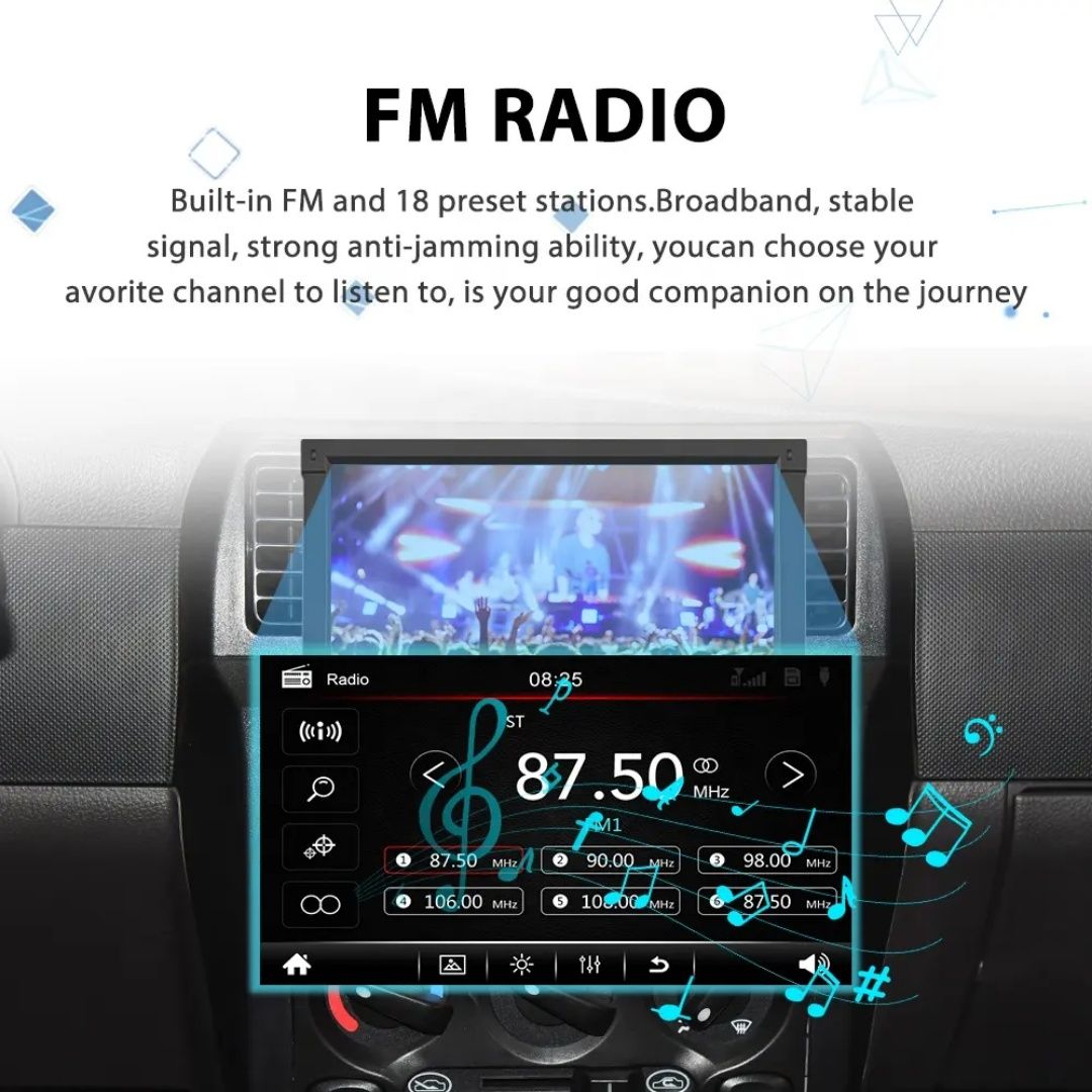 Rádio 1din 7" Retrátil Bluetooth Dual USB Fast Charging Mirrorlink FM