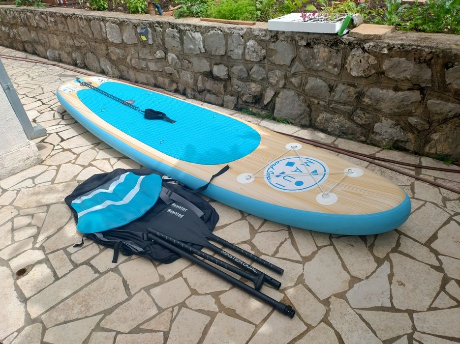 Deska Sup + wiosła i pompa elektryczna