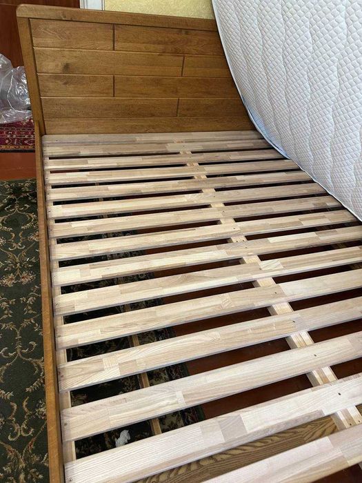 Ліжко Лауро 1600*2000 вільха колір олія-горіх