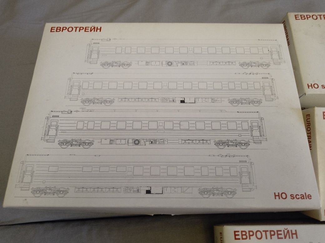 Коробки Евротрейн для пассажирских вагонов 1:87 НО как Piko, Roco.