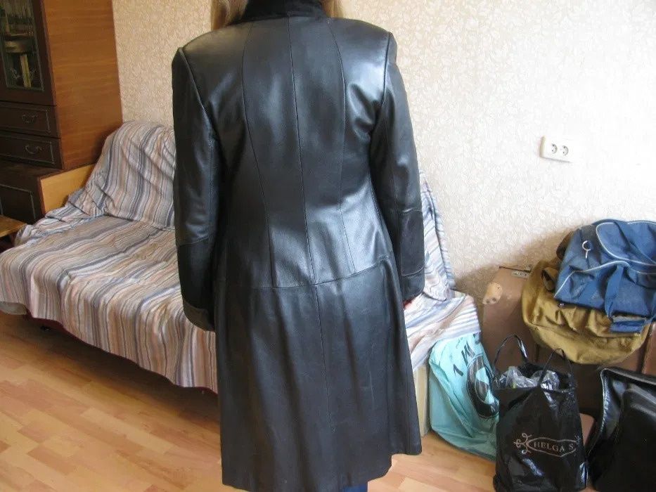 Кожаное женское пальто, плащ, Размер М. Stone Free